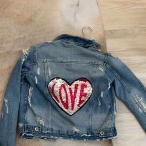 Hipchik coture denim jean jacket. Size small. $55. Originally $95.
